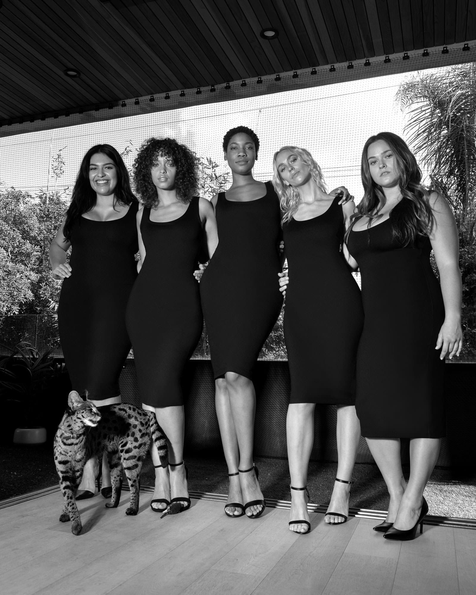 SHEER_the_Brand_little_black_dress_models_bw_1